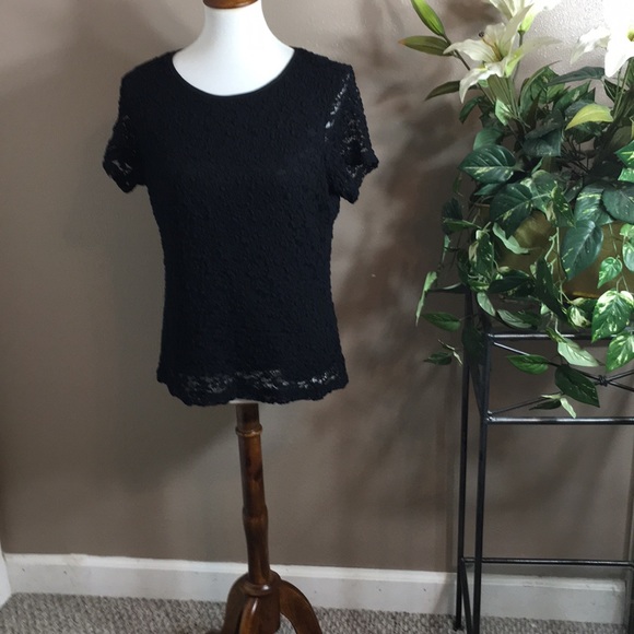 Calvin Klein Tops - Calvin Klein Ladies Black Lace Top